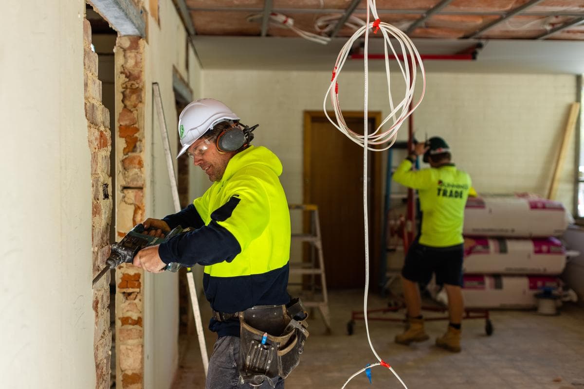 Warehouse worker in hi-vis